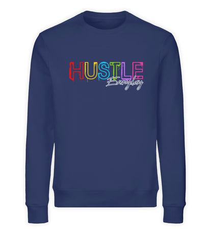 Organic Sweatshirt HUSTLE Navy