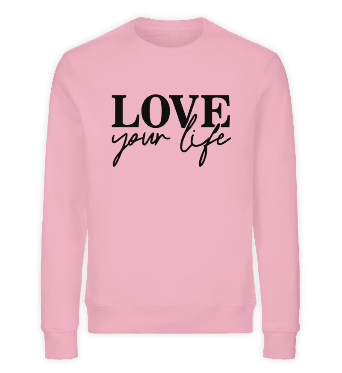 Organic Sweatshirt LOVE Cotton Pink