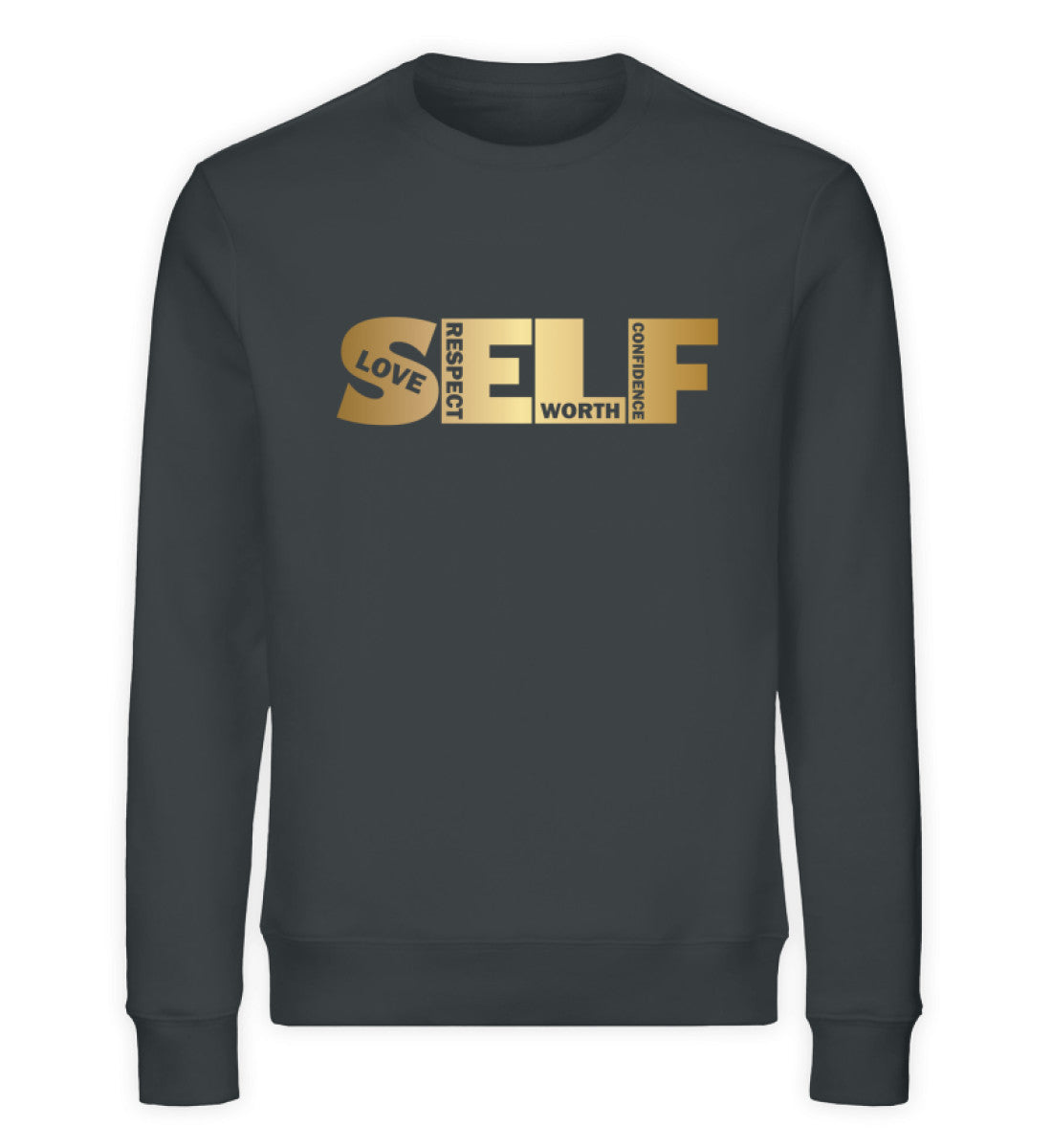 Organic Sweatshirt SELF Ink Grau