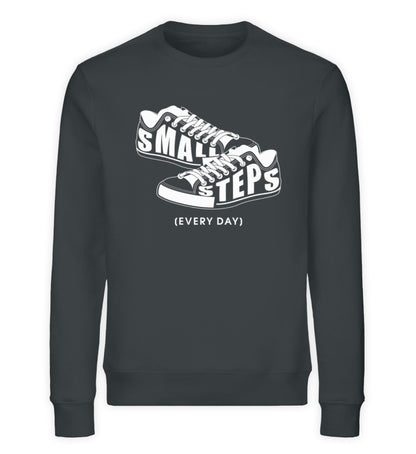 Organic Sweatshirt Small Steps Ink Grau