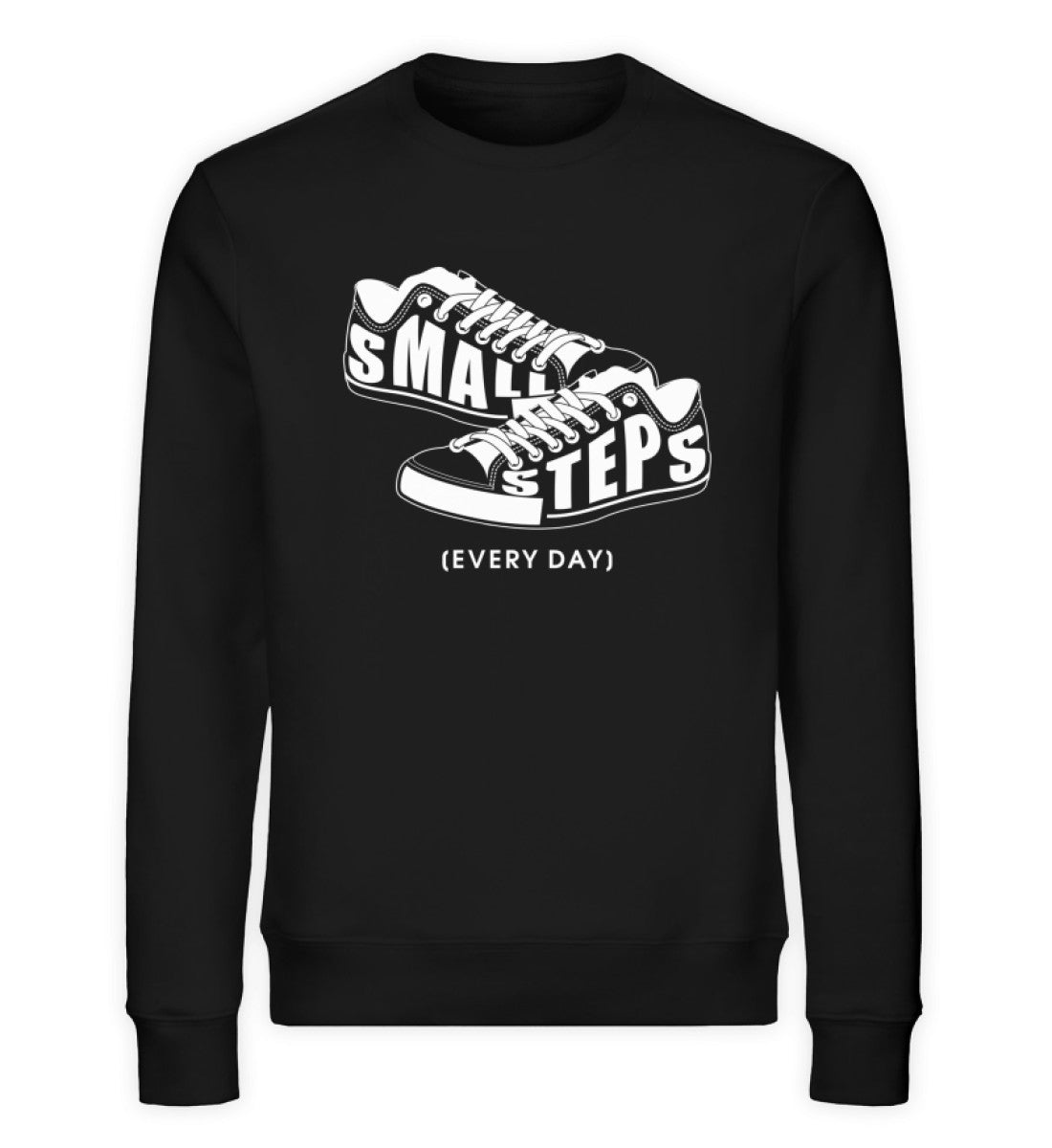 Organic Sweatshirt Small Steps Schwarz