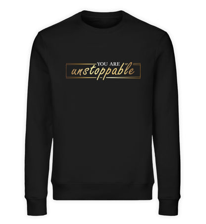 Organic Sweatshirt Unstoppable Schwarz
