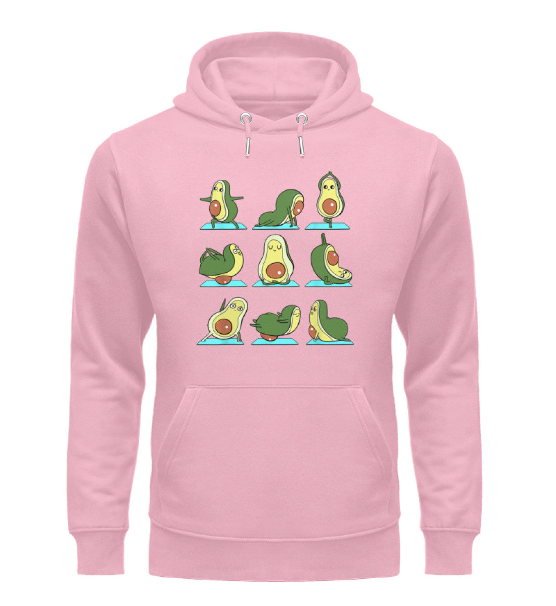 Unisex Hoodie Avocado Cotton Pink