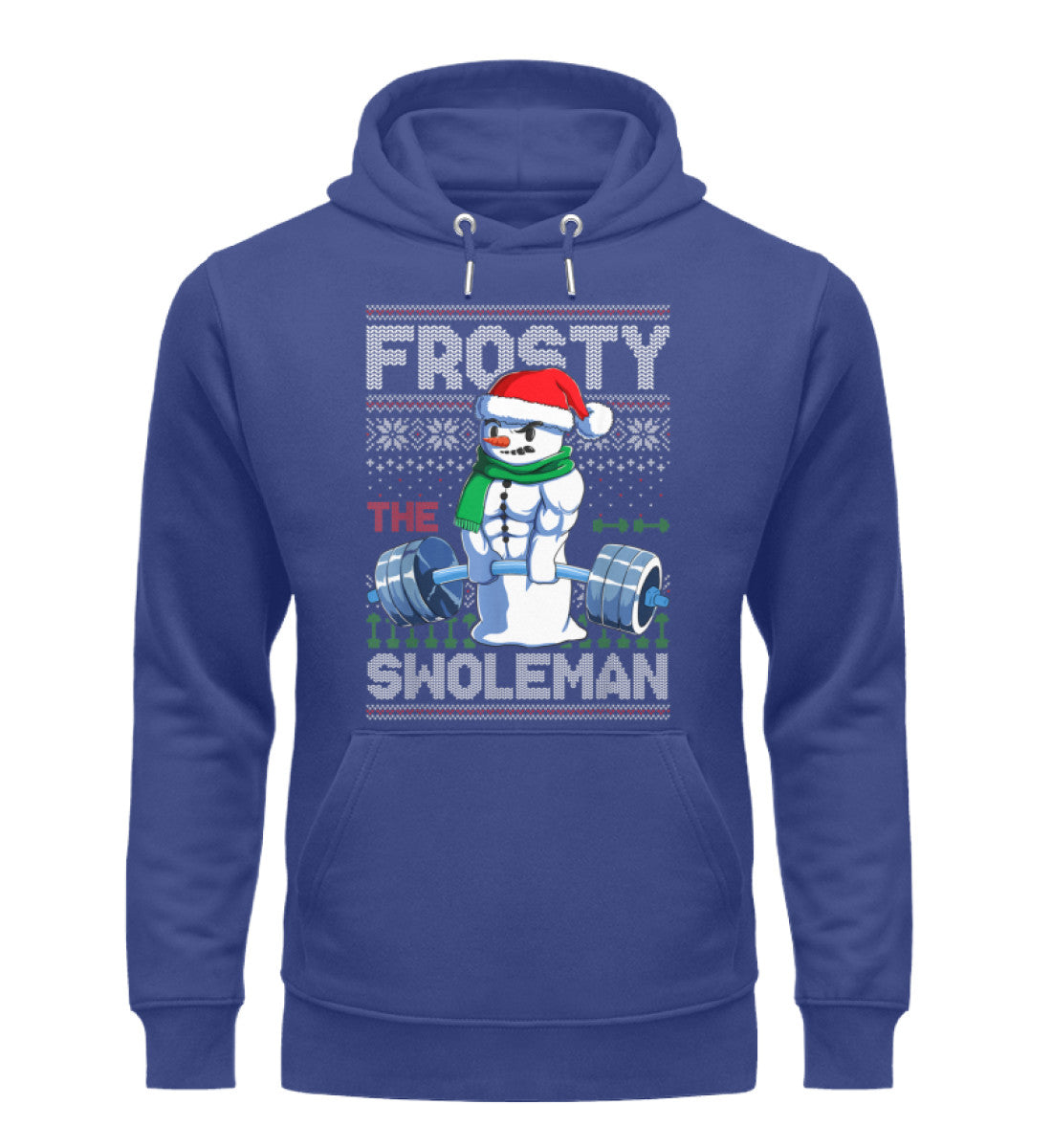 Organic Unisex Hoodie Frosty Workerblue