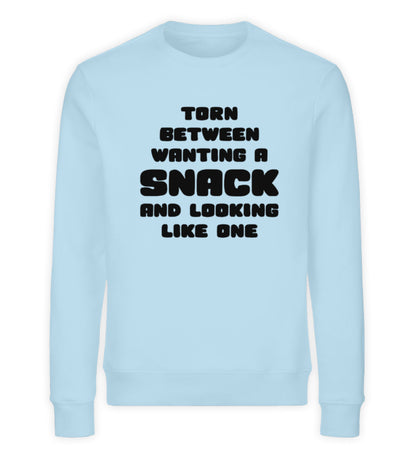 Organic Unisex Sweatshirt Wanting a snack... Sky Blue