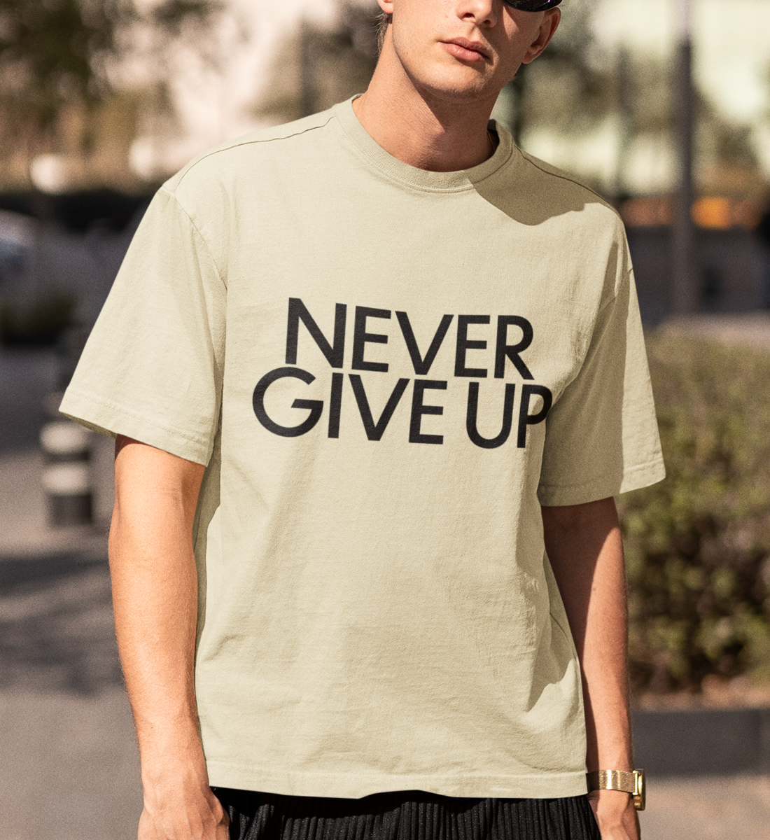 Unisex T-Shirt NEVER GIVE UP