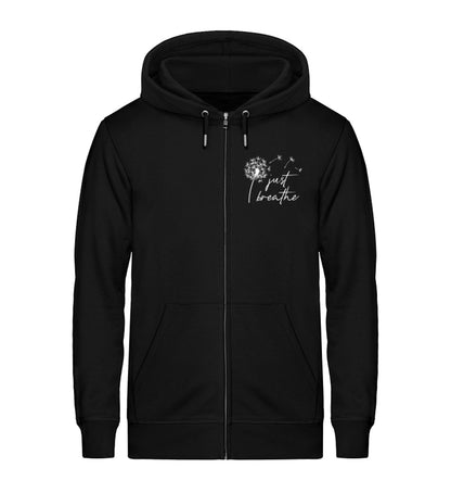 Organic Damen Zipper-Hoodie just breathe Schwarz